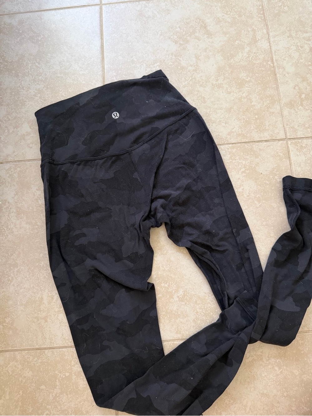 lululemon athletica Black Camo Print Leggings